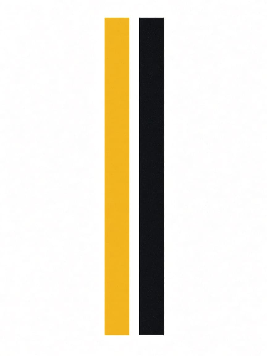 A yellow line and a black line, the Daily arena